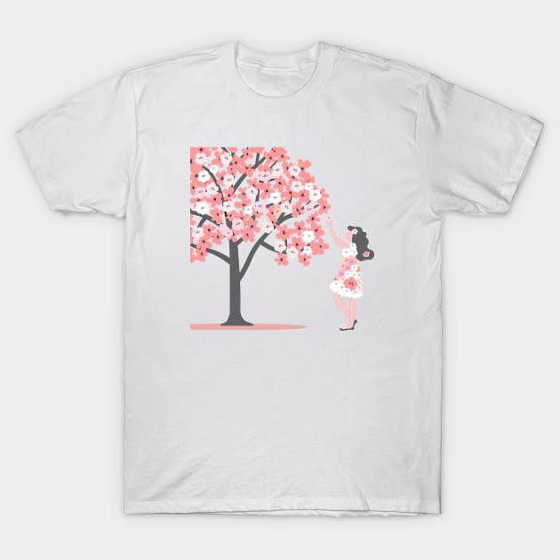 cherry blossom tree T-Shirt by zzzozzo